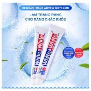 LION- Kem đánh răng trắng sáng White & White 150g