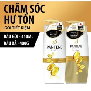 Bộ Dầu Gội Xả Pantene Pro-V Phục Hồi Hư Tổn 270g x 2 ( Màu Vàng)