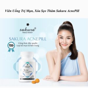 Viên Uống Trị Mụn, Xóa Sẹo Thâm Sakura AcnePill