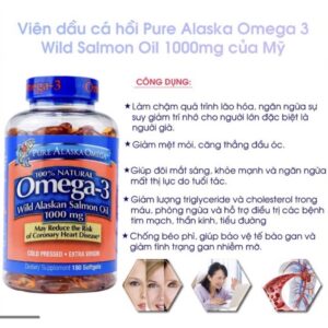 TRIDENT - Viên uống dầu cá hồi Pure Alaska 450 viên - Hàng Nhật nội địa