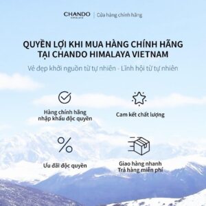 Sữa chống nắng hỗ trợ dưỡng trắng Chando Himalaya 40ml chứa niacinamide hàng chính hãng