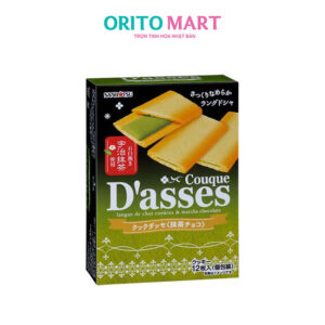 Bánh Quy Kẹp Kem Matcha D'asses Sanritsu 12 Chiếc Nhật Bản ( Bánh Kẹo Tết 2024)