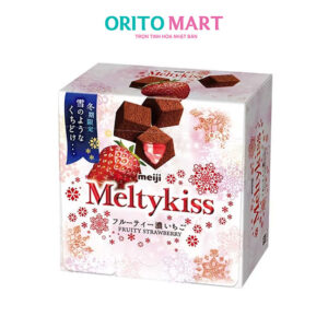 Socola Tươi Meiji Meltykiss Vị Dâu Tây 52g ( Bánh Kẹo Tết 2024)