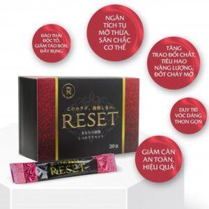 Bột uống men vi sinh hỗ trợ giảm cân, thanh lọc cơ thể Re Perfect Reset Body Block (30 gói) - Hàng Nhật nội địa