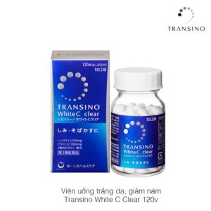 Viên uống trắng da, giảm nám Transino White C Clear 120 viên - Hàng Nhật nội địa