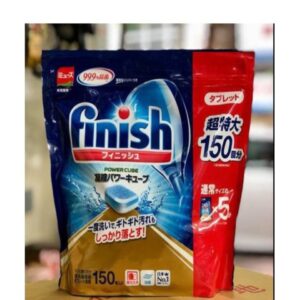 ( Big Sale) VIÊN RỬA BÁT FINISH NHẬT BẢN 150 VIÊN SIÊU SẠCH 99.9% - Hàng Nhật nội địa