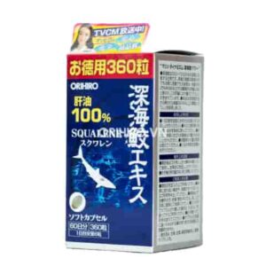 ORIHIRO- Viên uống dầu gan cá mập Squalene 180 viên ( 30 ngày)