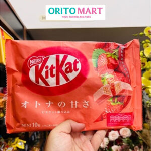 Bánh Kitkat Nestle Vị Dâu Tây 113g Nhật Bản 10 Chiếc ( Bánh Kẹo Tết 2024)