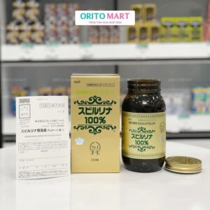 Tảo Xoắn Tem Đỏ Spirulina Japan Algae Hộp 2200 viên