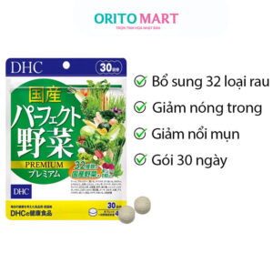 DHC- Viên Uống Bổ Sung 32 Loại Rau Củ Quả Nhật Bản Gói 30 Ngày (120 Viên)