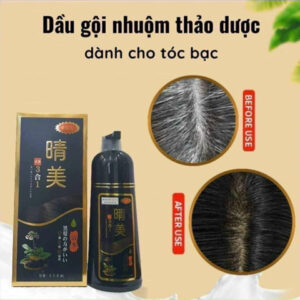 Dầu Gội Phủ Bạc Thảo Dược Komi Nhật Bản Dạng Chai 500ml (Màu Nâu Hạt Dẻ)