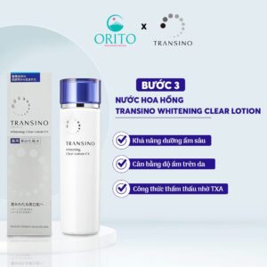 Nước Hoa Hồng Trắng Da, Ngừa Thâm Nám Transino Whitening Clear Lotion 150ml