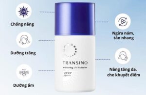 Kem Chống Nắng Ngừa Nám Dưỡng Trắng Transino Whitening UV Protector SPF50+ PA++++ 30ml