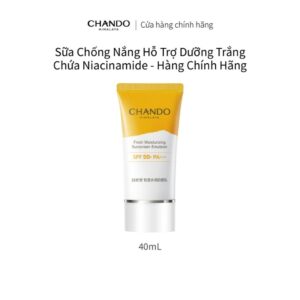 Sữa chống nắng hỗ trợ dưỡng trắng Chando Himalaya 40ml chứa niacinamide hàng chính hãng