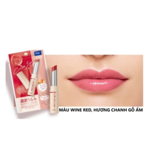 Son dưỡng môi DHC Color Lip hương cam quýt 1.5g - Màu đỏ rượu - Hàng Nhật nội địa