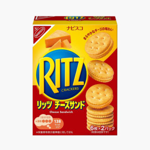 Bánh quy Ritz Crackers kẹp kem hộp 106g - Hàng Nhật nội địa