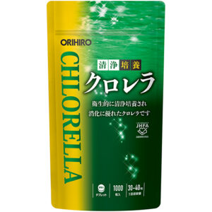 Tảo lục Chlorella nuôi cấy sạch Orihiro 1000 viên - Hàng Nhật nội địa