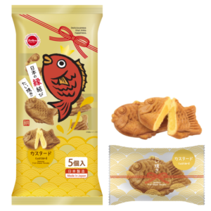 Bánh cá Taiyaki vị kem sữa Nhật Bản 175g (5 Chiếc) - Hàng Nhật nội địa