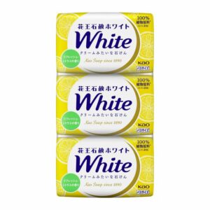 Combo 3 Xà phòng tắm Kao White Soap Nhật Bản 130g ( Hương Cam Chanh) - Hàng Nhật nội địa