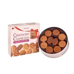 Bánh quy Chocochip Bourbon hộp thiếc cao cấp 318g - Hàng Nhật nội địa