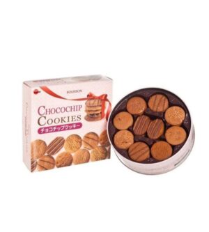 Bánh quy Chocochip Bourbon hộp thiếc cao cấp 318g - Hàng Nhật nội địa