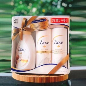 Set 3 bộ Sữa Tắm+ Dầu Gội + Dầu Xả Phục Hồi Hư Tổn Dove Moisture Care - Hàng Nhật nội địa