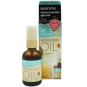 Dầu dưỡng tóc bóng mượt giảm sơ LUCSIDO-L ARGAN RICH OIL MÀU XANH NHẠT - Hàng Nhật nội địa