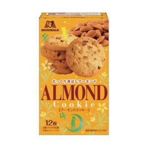 MORINAGA - Bánh cookie hạnh nhân 12 chiếc - Hàng Nhật nội địa