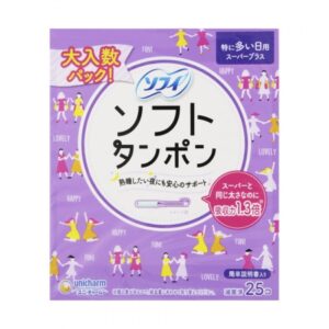 Băng Vệ Sinh Tampon Unicharm Sofy Soft Hộp 34 Chiếc Dùng Cho Ngày Thường ( Màu Xanh Dương) - Hàng Nhật nội địa