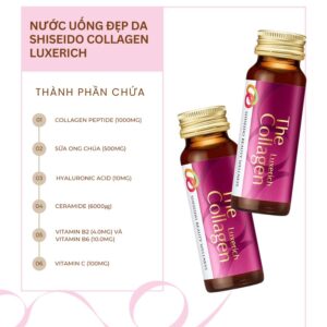 Combo 2 Tháng Nước Uống The Collagen Shiseido Luxerich 35+ ( 6 Hộp) - Hàng Nhật nội địa