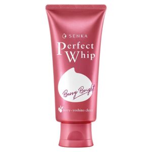 Sữa rửa mặt dưỡng da sáng hồng Senka Perfect Whip Berry Bright 100g