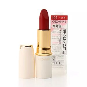 CEZANNE - Son thỏi Lasting Lip Color 402 (Đỏ) - Hàng Nhật nội địa