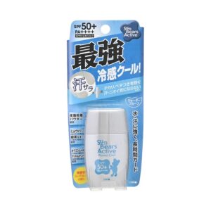 Kem chống nắng gấu Omi Sunbear SPF50-30g (màu bạc - màu xanh) - Hàng Nhật nội địa