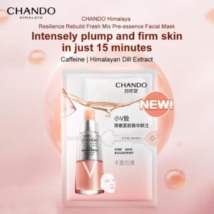 Chando Himalaya Resilience Rebuild mặt nạ làm tươi mới hỗn hợp đặc sắc và làm săn chắc da trong vòng 15 phút