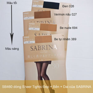 GUNZE- Quần tất Sabrina Sheer Tights giữ nhiệt 30D 694 size M (màu da tự nhiên)