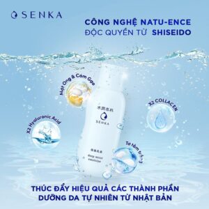 Nước cân bằng dưỡng ẩm Senka Deep Moist Lotion I 200ml - Hàng Nhật nội địa