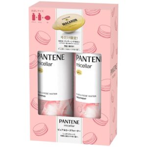 Bộ dầu gội & xả Pantene micellar (400ml + 400g) màu xanh cho tóc khô, xơ rối - Hàng Nhật nội địa