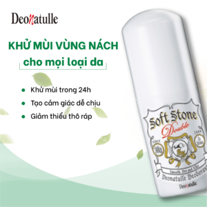 DEONATULLE- Lăn nách đá khoáng dạng sáp Softstone Double 20g