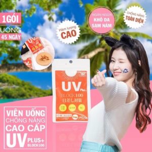 Viên Uống Chống Nắng UV Plus+ Block100 Nhật Bản