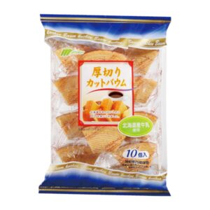 Bánh cuộn ngàn lớp Baumkuchen Marukin 9 cái vị sữa - Hàng Nhật nội địa