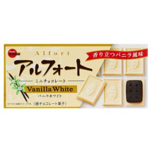 Bánh quy Bourbon Alfort Mini vị vanilla hộp 12 bánh - Hàng Nhật nội địa