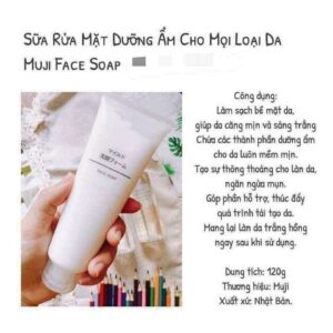 Sữa Rửa Mặt Muji Face Soap 120g - Hàng Nhật nội địa