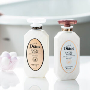 DIANE- Bộ dầu gội xả phục hồi tóc sáng bóng Moist Diane Extra Shine 450ml x 2 ( Tóc khô, xỉn màu, không mượt)