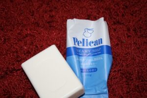 Xà phòng Pelican Creamy Soap chiết xuất từ dầu cọ 100g - Hàng Nhật nội địa