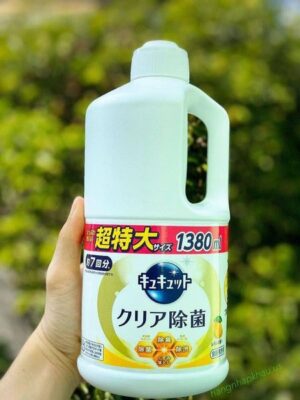 KAO - Nước rửa bát đậm đặc Kyukyuto hương chanh 1380ml