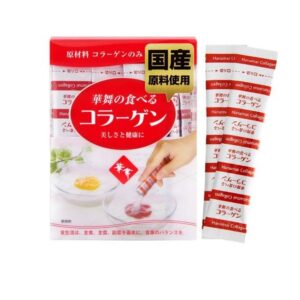 Collagen hanamai chiết xuất da heo, da cá, vị trà xanh - Hàng Nhật nội địa