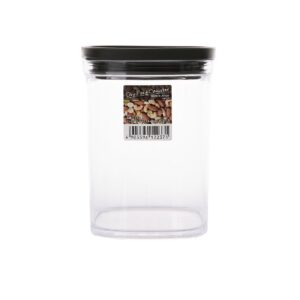 Hộp đựng thực phẩm khô Canister 520ml nắp đen - Hàng Nhật nội địa