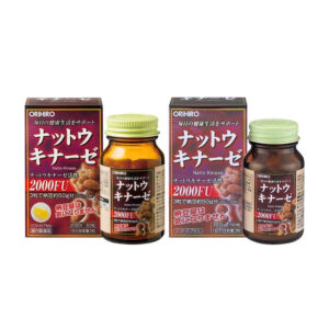 Combo 3 Viên Uống Hỗ Trợ Phòng Ngừa Tai Biến Natto Kinase 2000FU Orihiro 60 Viên