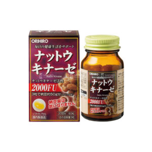 Combo 3 Viên Uống Hỗ Trợ Phòng Ngừa Tai Biến Natto Kinase 2000FU Orihiro 60 Viên