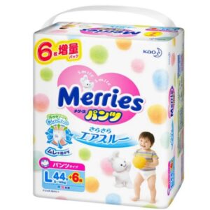 Bỉm Merries quần L44 +6